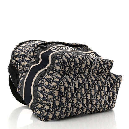 Christian Dior Oblique Diortravel Backpack Blue 4 of 11