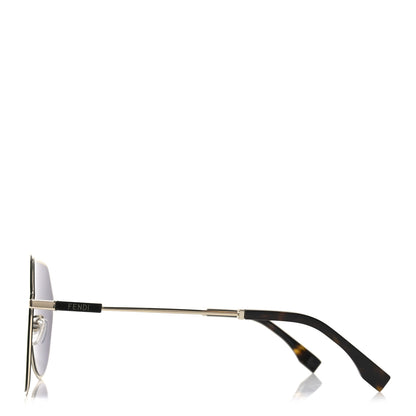 Fendi Metal Aviator Sunglasses FE40080U Gold 3 of 8