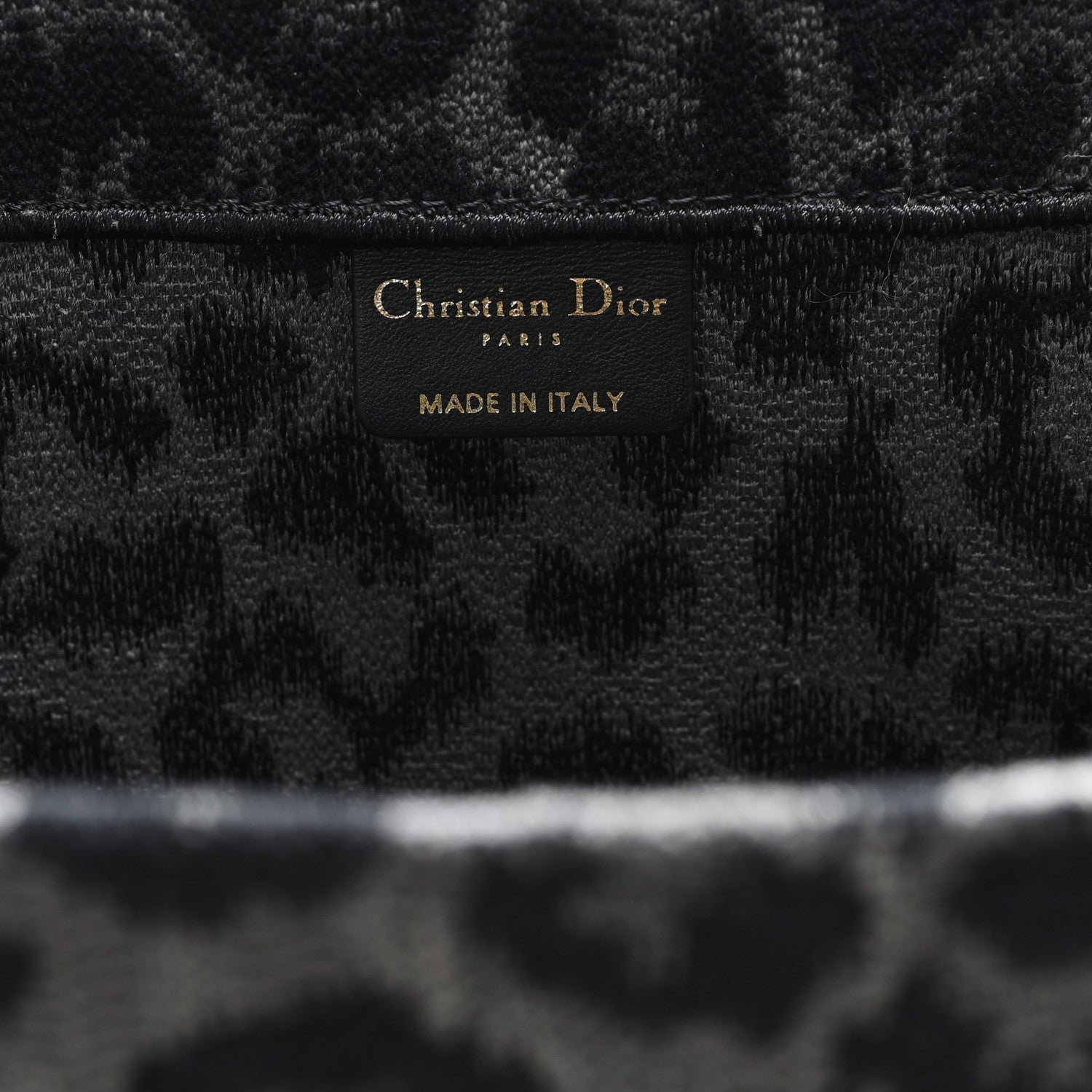 Christian Dior Canvas Mizza Embroidered Large Leopard Book Tote Grey 6 of 11