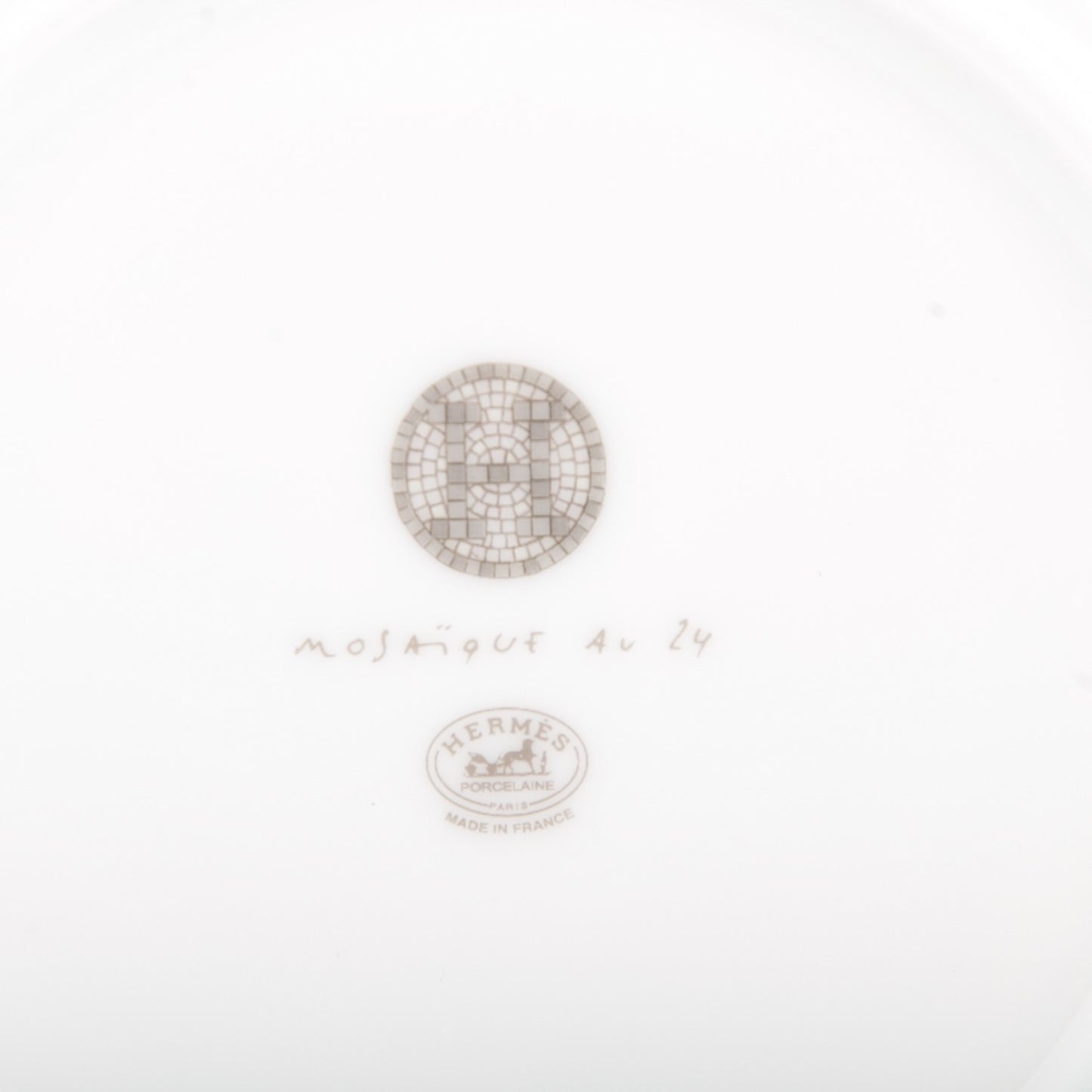 Porcelain Mosaique Au 24 Platine Breakfast Cup and Saucer