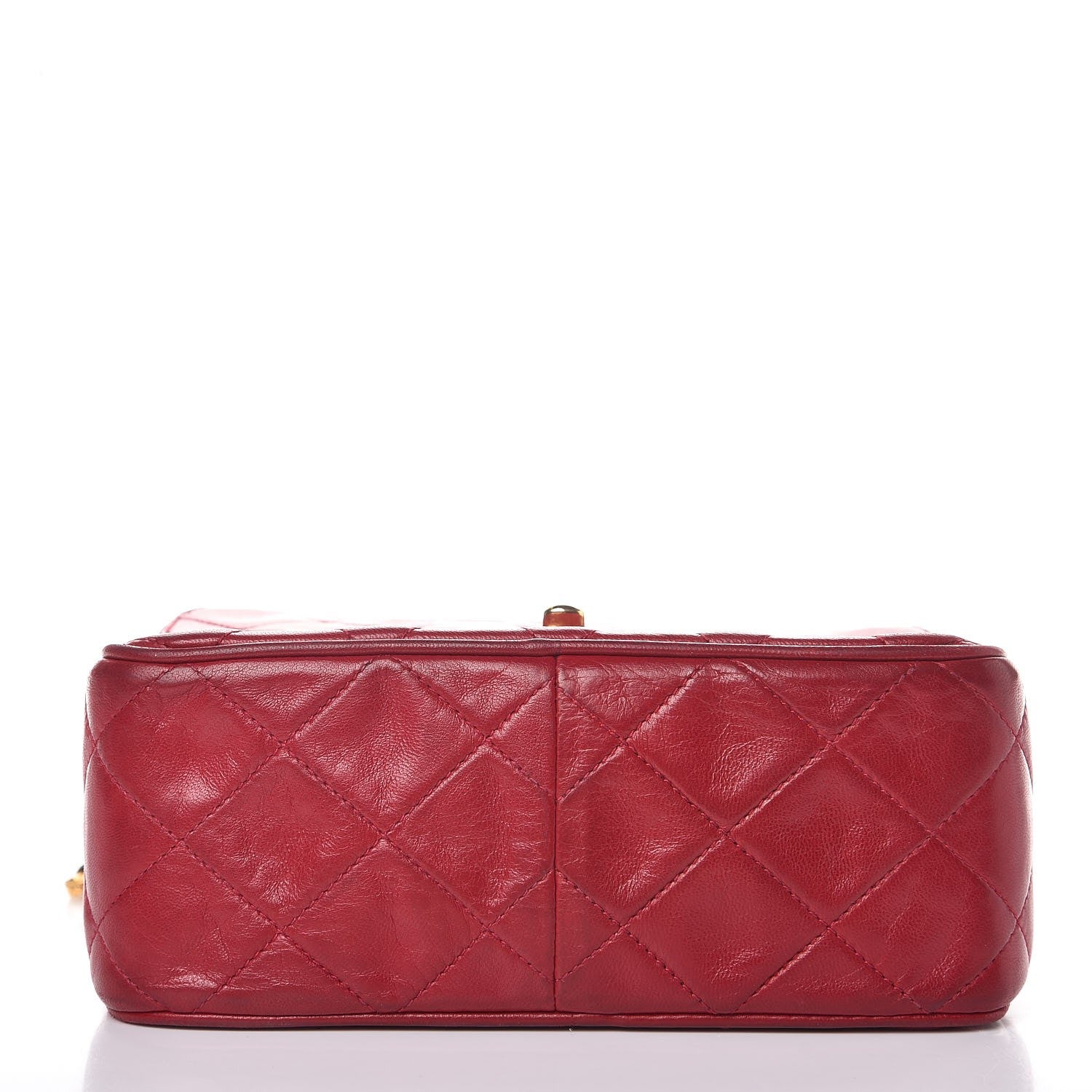 Chanel Lambskin Quilted Camera Case Red 5 of 11