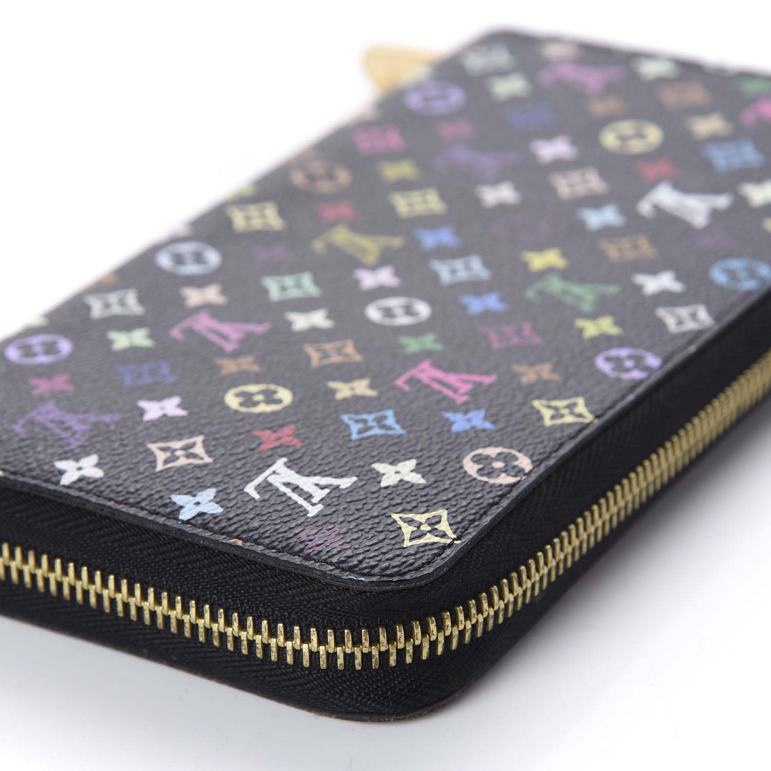Louis Vuitton Monogram Multicolor Zippy Wallet Black Grenade 8 of 11