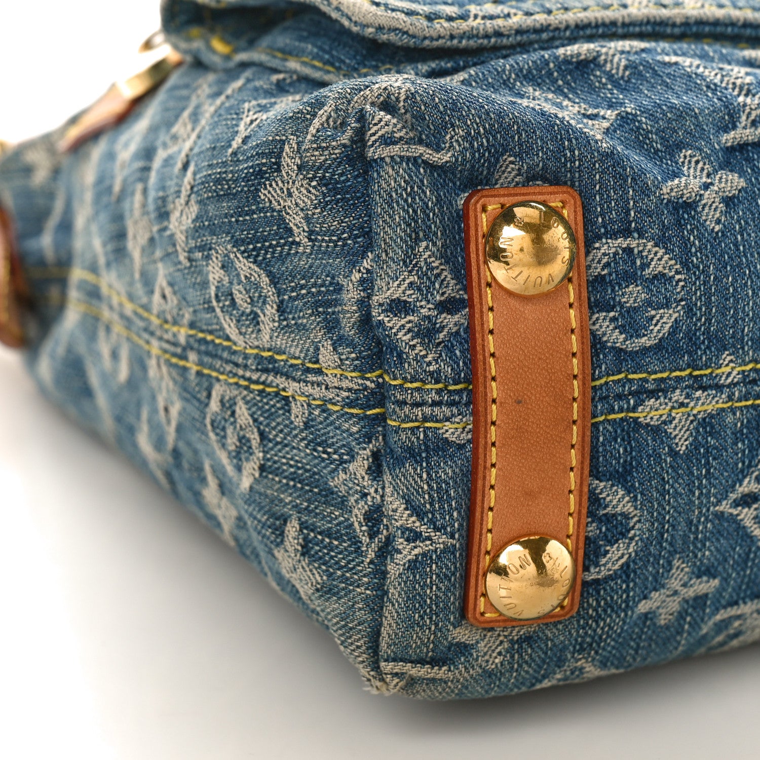 Louis Vuitton LOUIS VUITTON Monogram Denim Baggy PM Blue 7 of 10