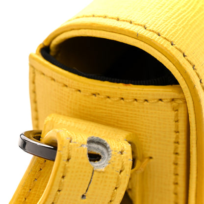 Off-White Calfskin Mini Binder Clip Bag Yellow 13 of 15