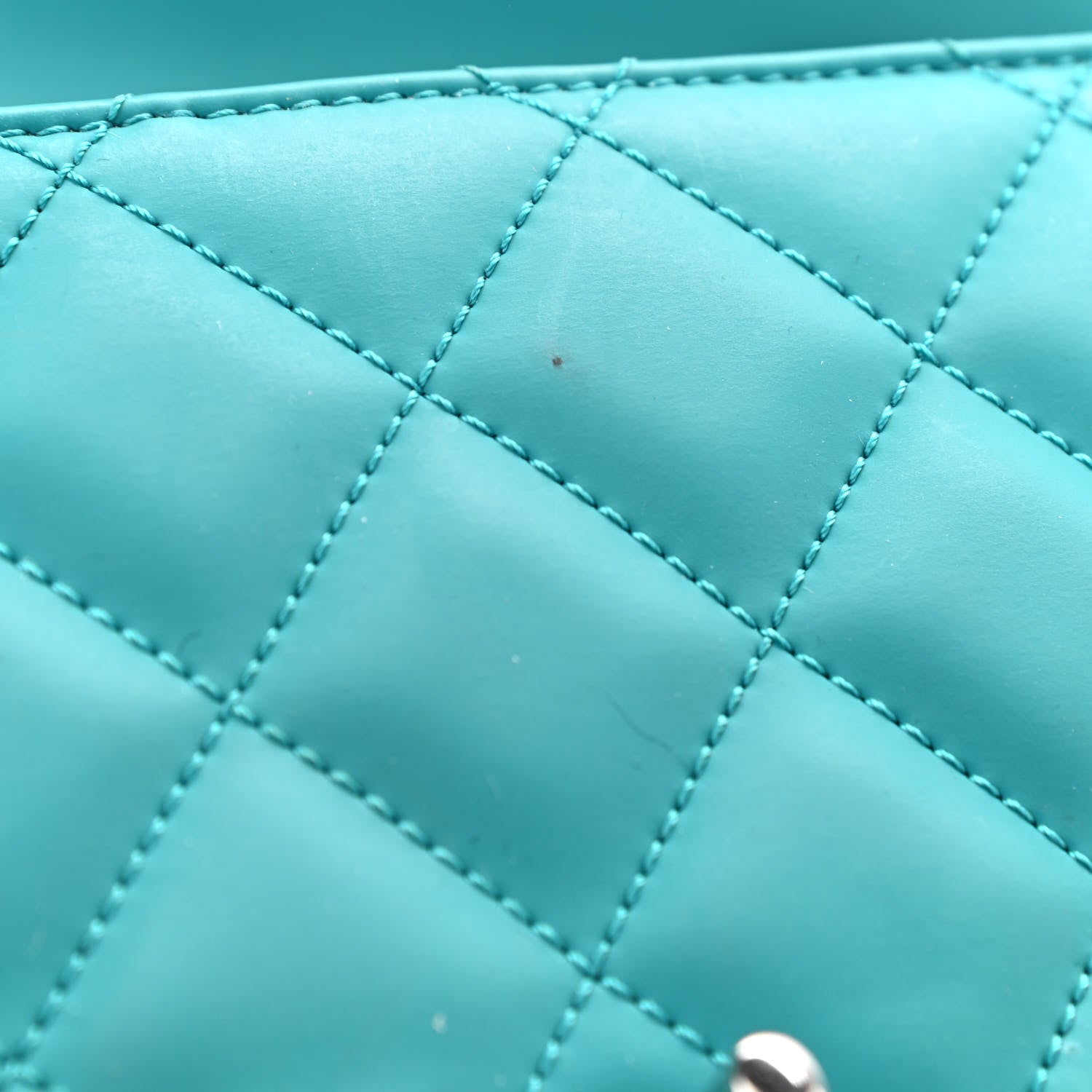 Chanel Lambskin Quilted Small Coco Rain Flap Turquoise 13 of 13