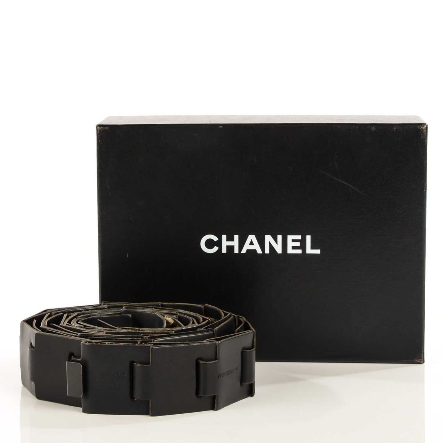 Chanel Leather Link Belt Black 9 of 9