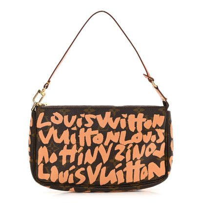 Louis Vuitton Monogram Graffiti Pochette Accessories Peach 1 of 8
