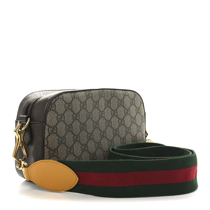 Gucci GG Supreme Monogram Web Neo Vintage Shoulder Bag Beige New Acero Crop 3 of 12