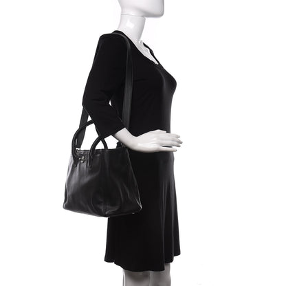 Chanel Calfskin Cerf Executive Shopper Tote Black 2 of 11