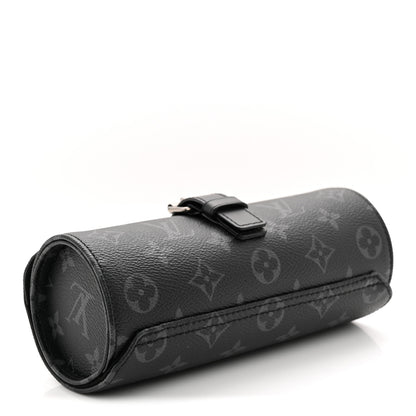 Louis Vuitton Monogram Eclipse 3 Watch Travel Case 4 of 6