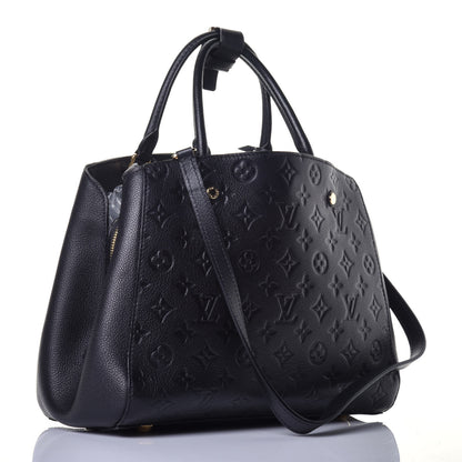 Louis Vuitton Empreinte Montaigne MM Black 4 of 9