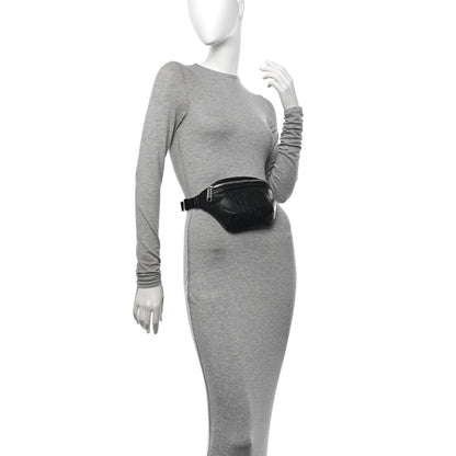 Gucci Calfskin GG Tennis Embossed Belt Bag Black 2 of 12