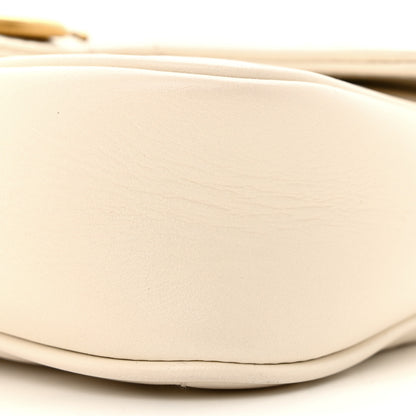 Gucci Calfskin Matelasse Super Mini GG Marmont Shoulder Bag White 10 of 14