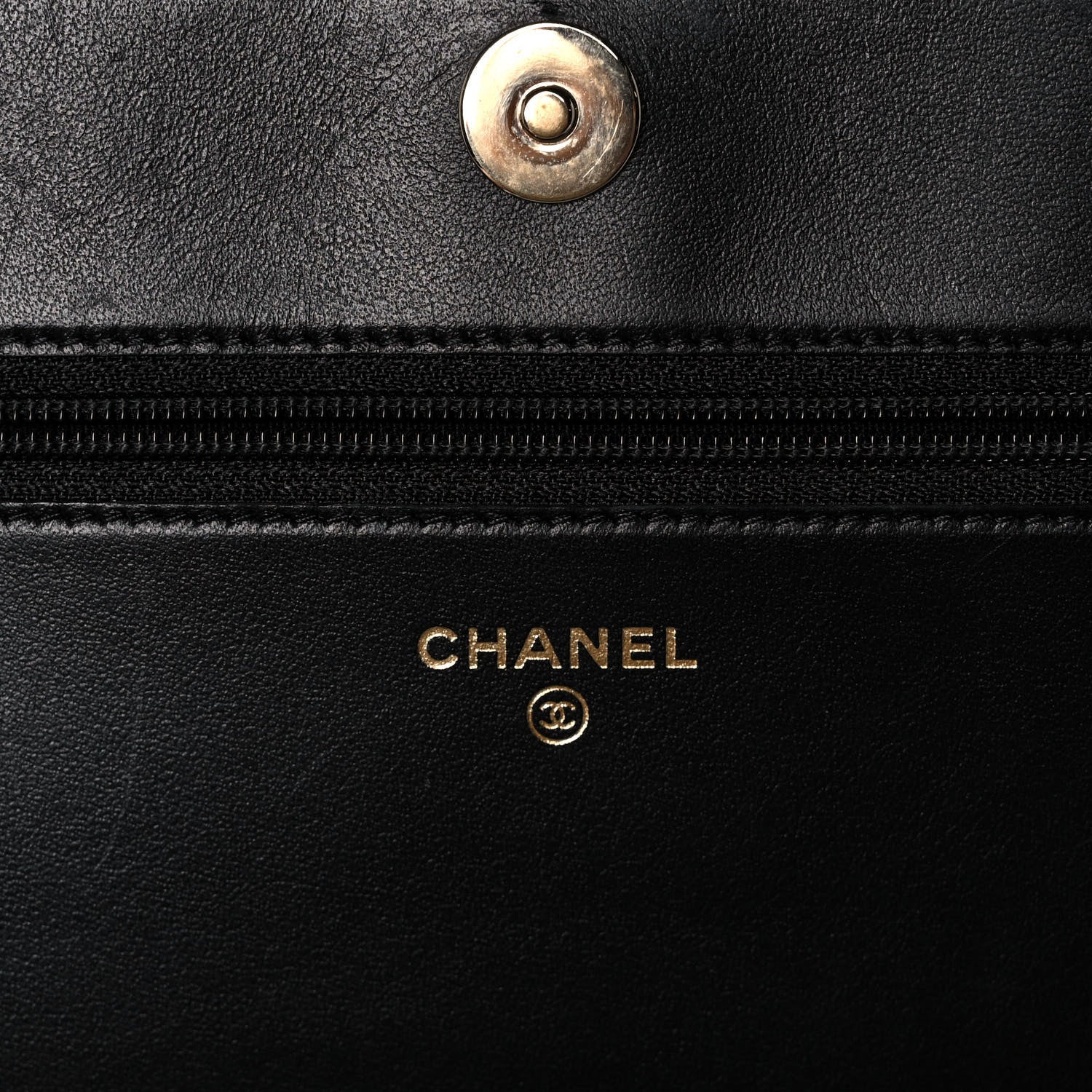 Chanel Caviar Quilted Vintage Mademoiselle Wallet On Chain WOC Black 6 of 12