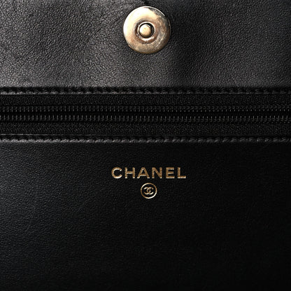 Chanel Caviar Quilted Vintage Mademoiselle Wallet On Chain WOC Black 6 of 12