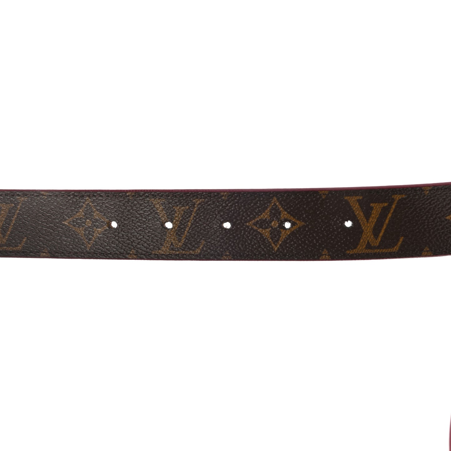 Calfskin Monogram 30mm LV Initiales Reversible Belt 80 32 Fuschia