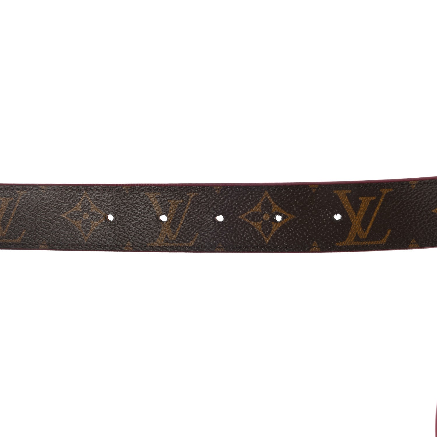 Louis Vuitton Calfskin Monogram 30mm LV Initiales Reversible Belt 80 32 Fuschia 7 of 8