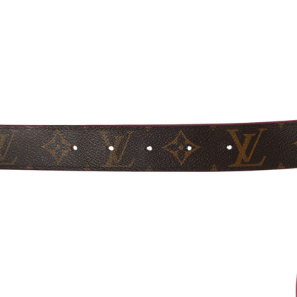 Louis Vuitton Calfskin Monogram 30mm LV Initiales Reversible Belt 80 32 Fuschia 7 of 8