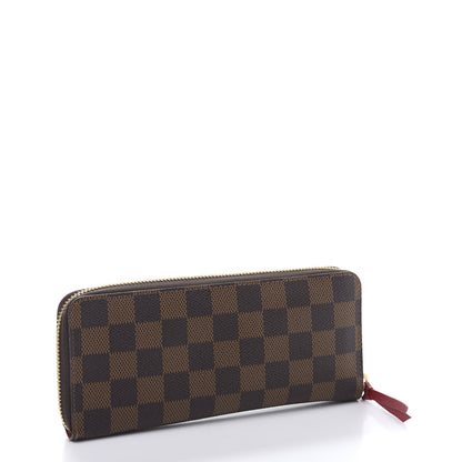 Louis Vuitton Damier Ebene Clemence Wallet Cherry 3 of 9