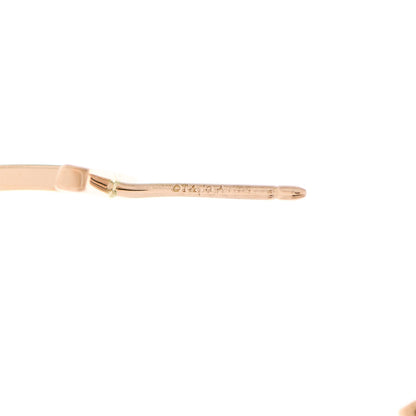 Tiffany 18K Rose Gold Extra Large T Wire Hoop Earrings 4 of 5