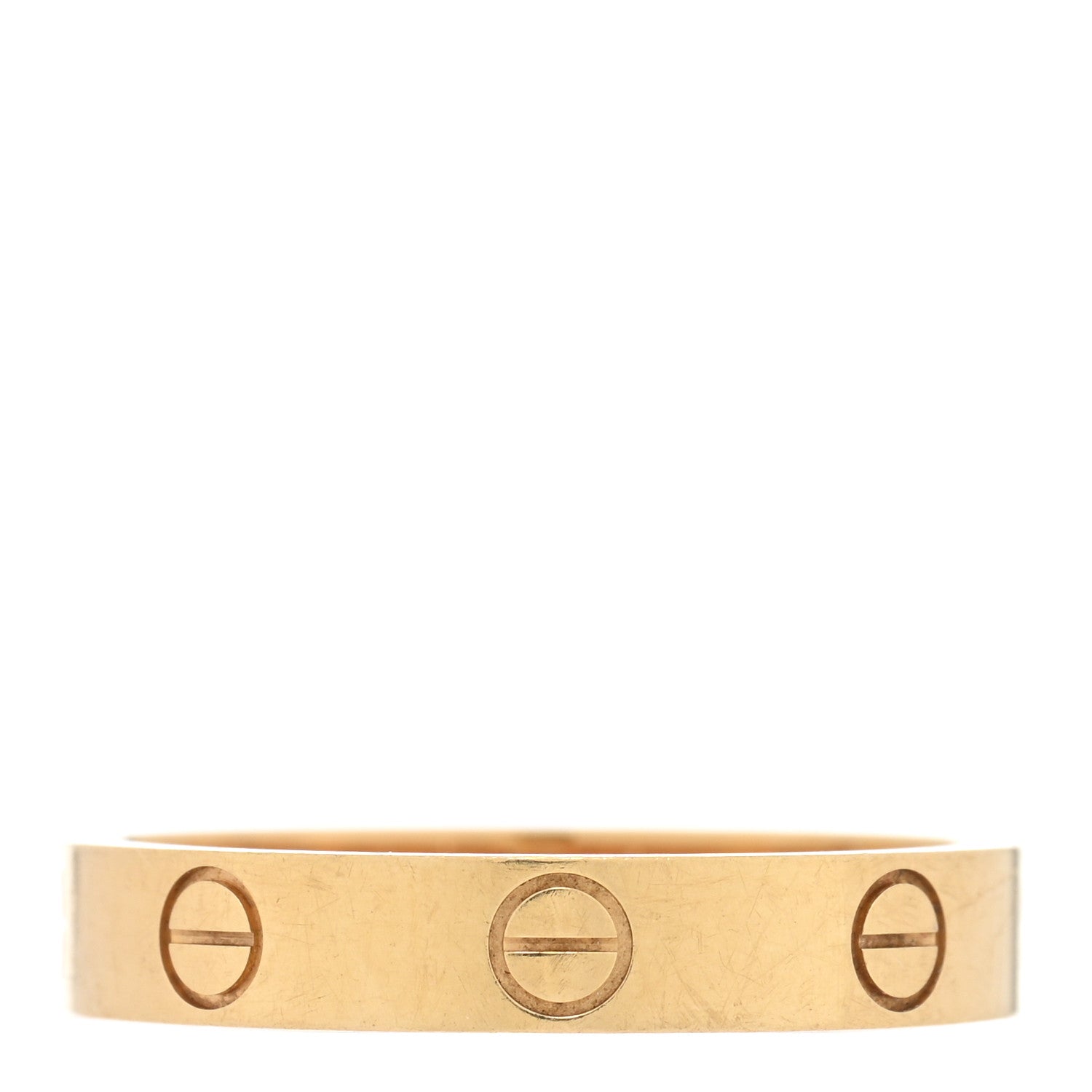 Cartier 18K Yellow Gold 3.5mm LOVE Wedding Band Ring 55 7.25 1 of 4