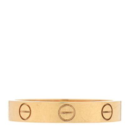 Cartier 18K Yellow Gold 3.5mm LOVE Wedding Band Ring 55 7.25 1 of 4