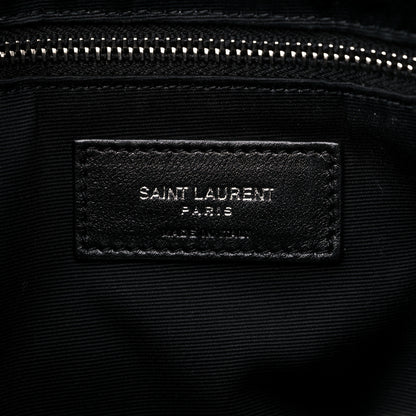 Saint Laurent Calfskin Y Quilted Monogram Medium Loulou Chain Satchel Black 7 of 9