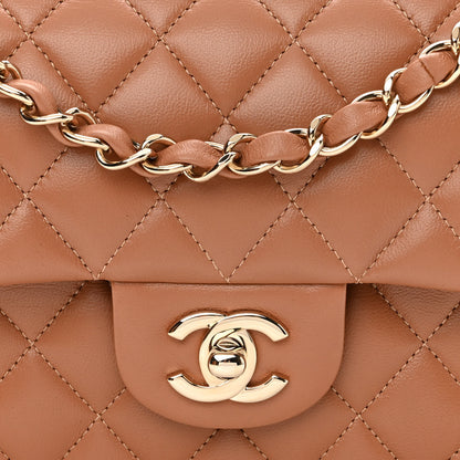 Chanel Lambskin Quilted Small Double Flap Brown 11 of 11