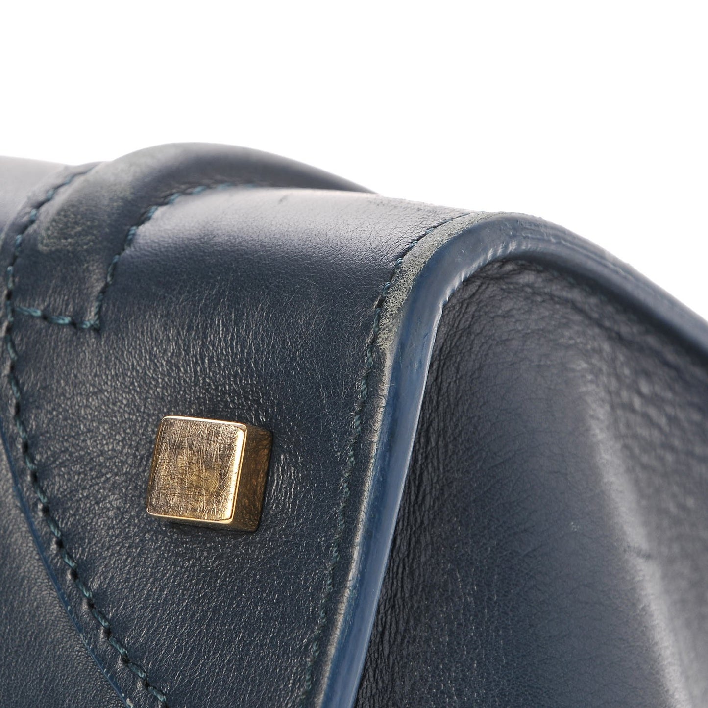 Drummed Calfskin Mini Luggage Orage
