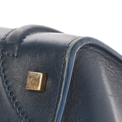 Celine Drummed Calfskin Mini Luggage Orage 18 of 21
