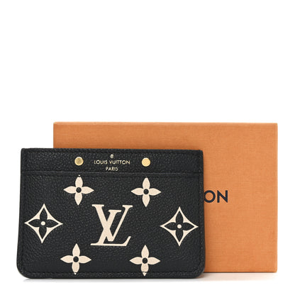 Louis Vuitton Empreinte Card Holder Black Beige 7 of 7