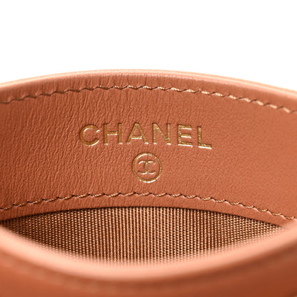 Chanel Goatskin Quilted 19 Card Holder Brown 6 of 8