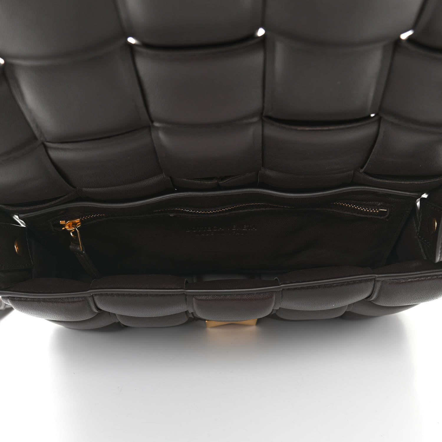 Bottega Veneta Nappa Maxi Intreccio Padded Cassette Crossbody Bag Fondente 5 of 9