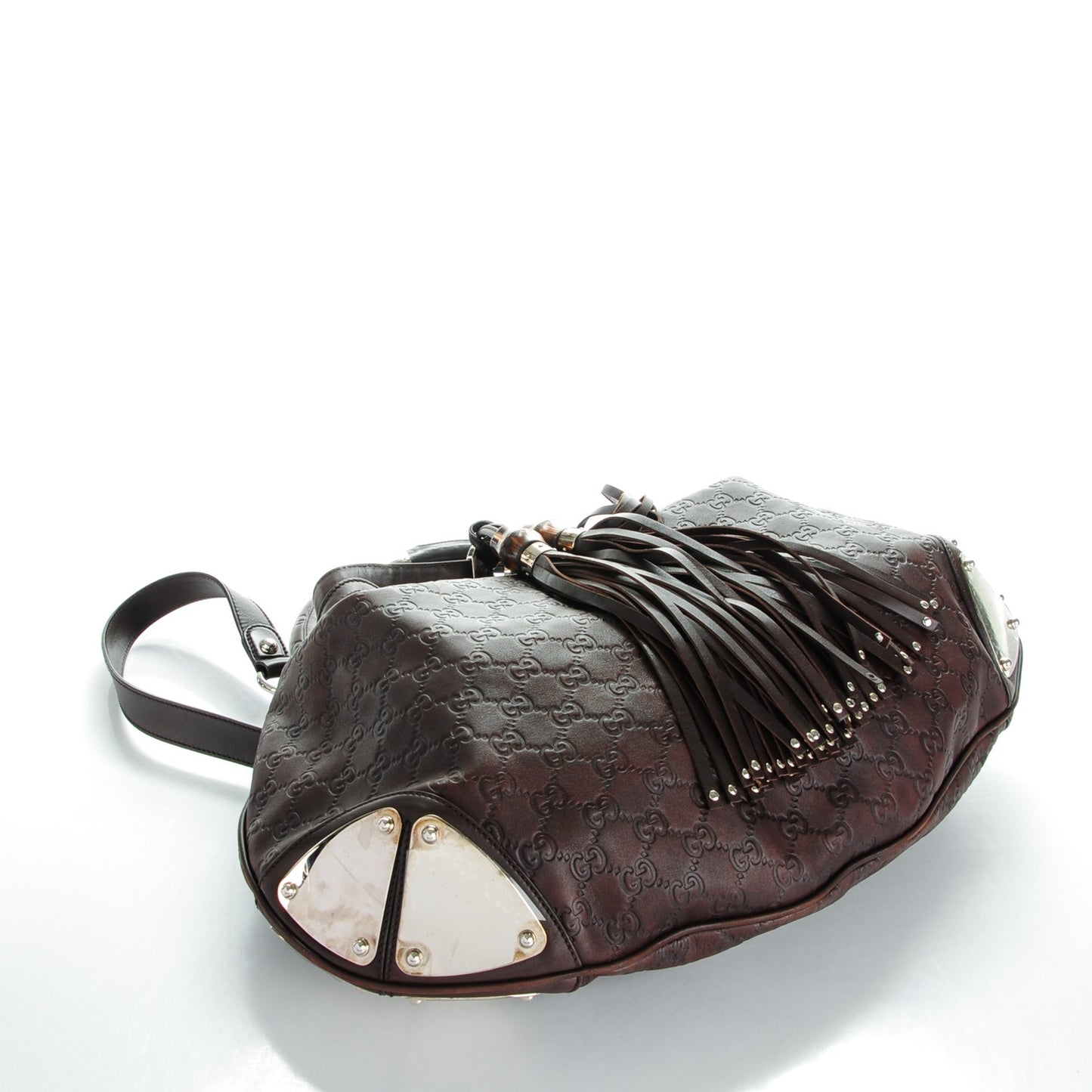 Guccissima Large Indy Dark Brown