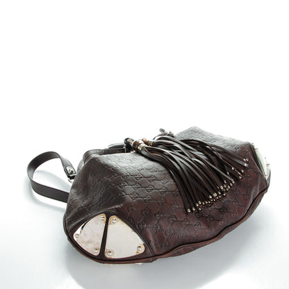 Gucci Guccissima Large Indy Dark Brown 4 of 7