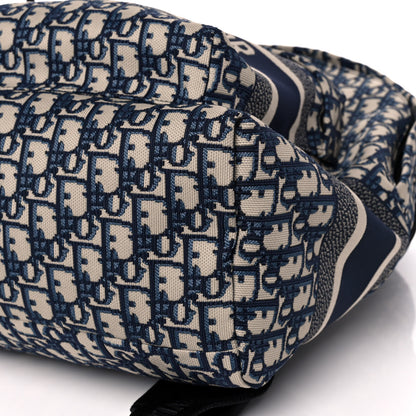 Christian Dior Oblique Diortravel Backpack Blue 8 of 9
