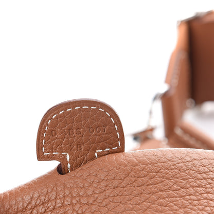 Hermes Taurillon Clemence Evelyne III PM Gold 6 of 8