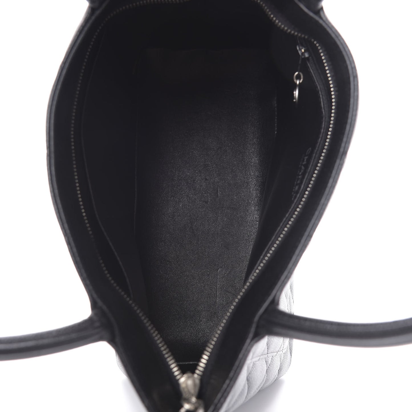 Caviar Quilted Medallion Tote Black