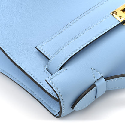 Hermes Swift Kelly Pochette Clutch Celeste 9 of 9
