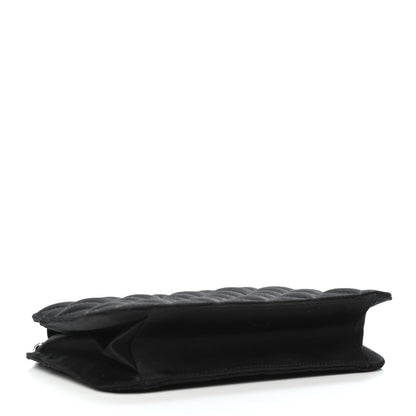 Chanel Satin Quilted Evening Bag Black 3 of 4