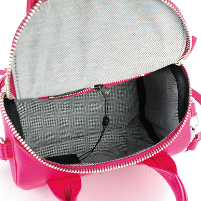 Alexander Wang Pebbled Lambskin Mini Rockie Fuchsia Rhodium Hardware 5 of 6