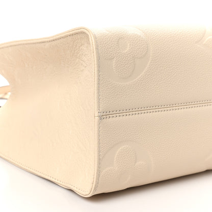 Louis Vuitton Empreinte Monogram Giant Onthego MM Creme 8 of 9