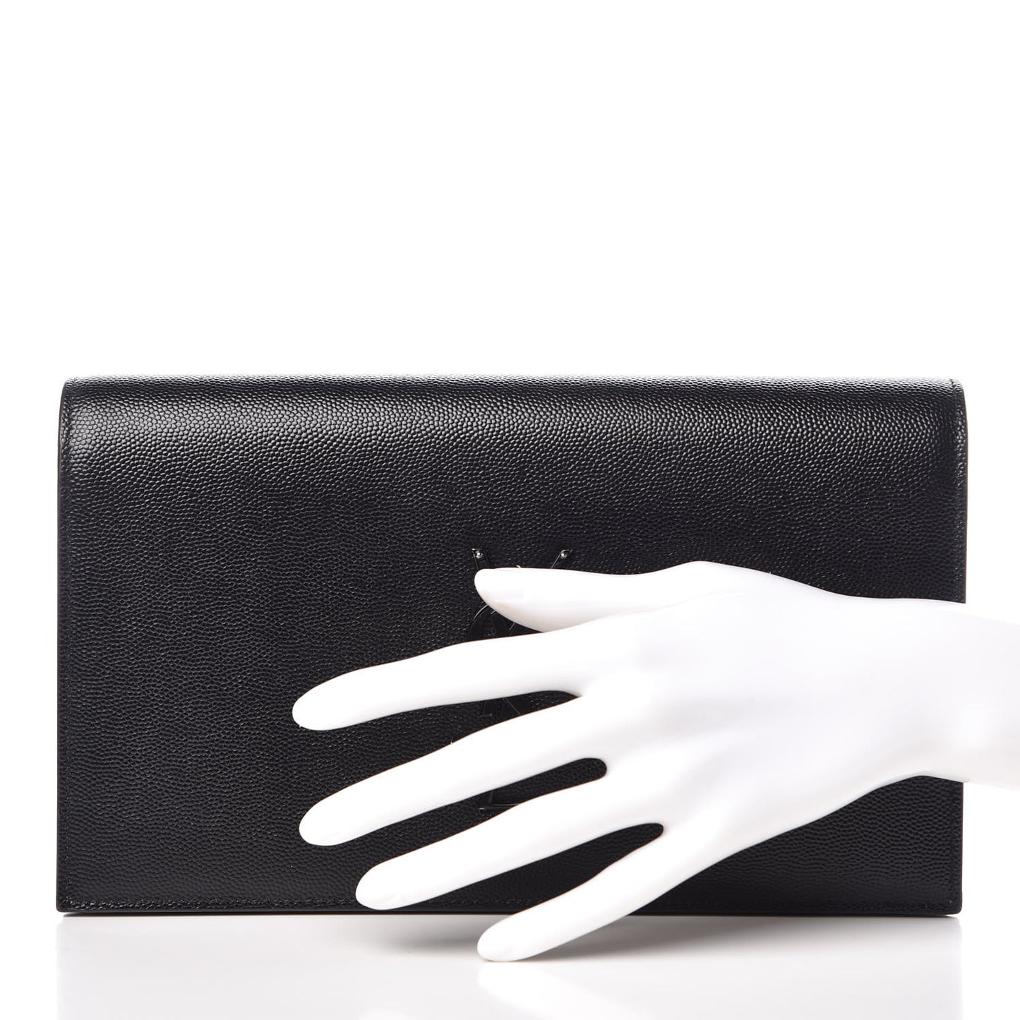 Grain De Poudre Classic Monogram Kate Clutch Black