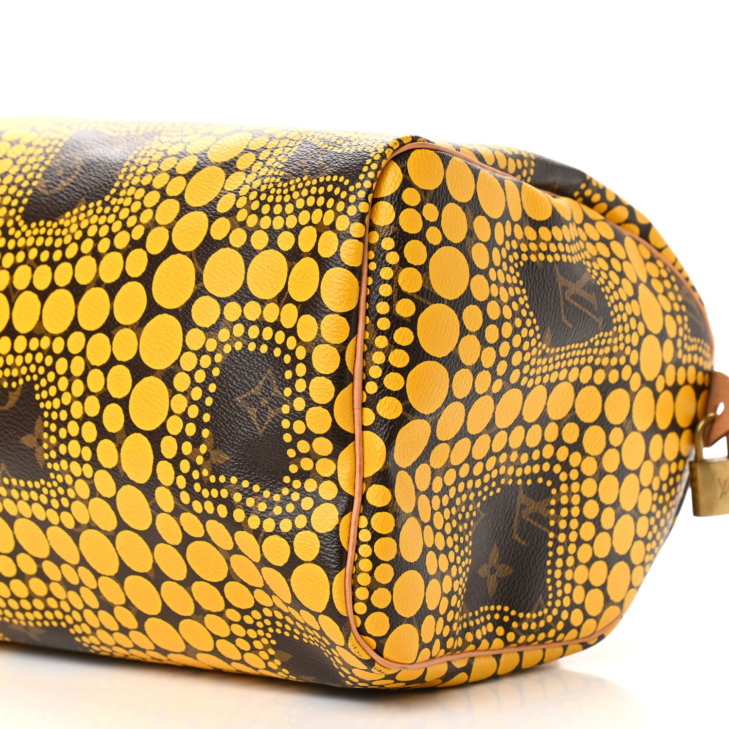Louis Vuitton Monogram Kusama Town Speedy 30 Yellow 9 of 9