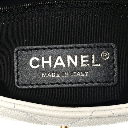 Chanel Caviar Quilted Small Twist Your Buttons Flap White 6 of 9