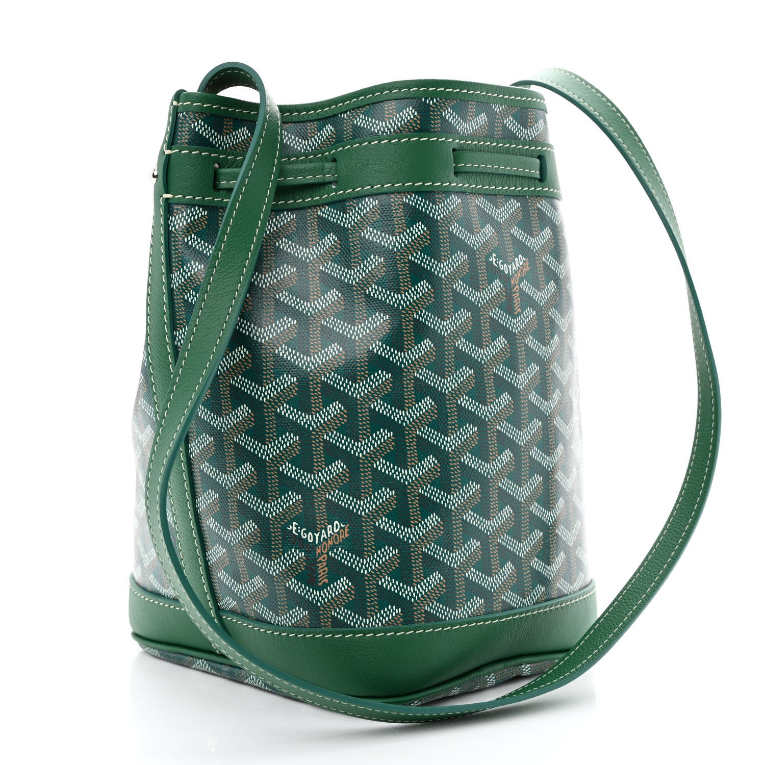 Goyard Goyardine Petit Flot Bucket Bag PM Green 3 of 9