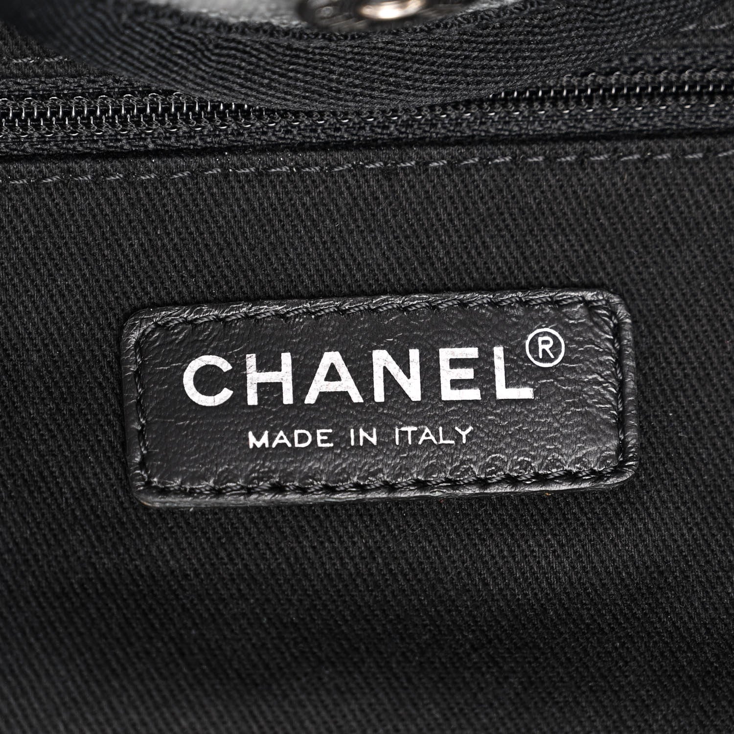 Chanel Canvas Extra Large Deauville Tote Grey 6 of 11