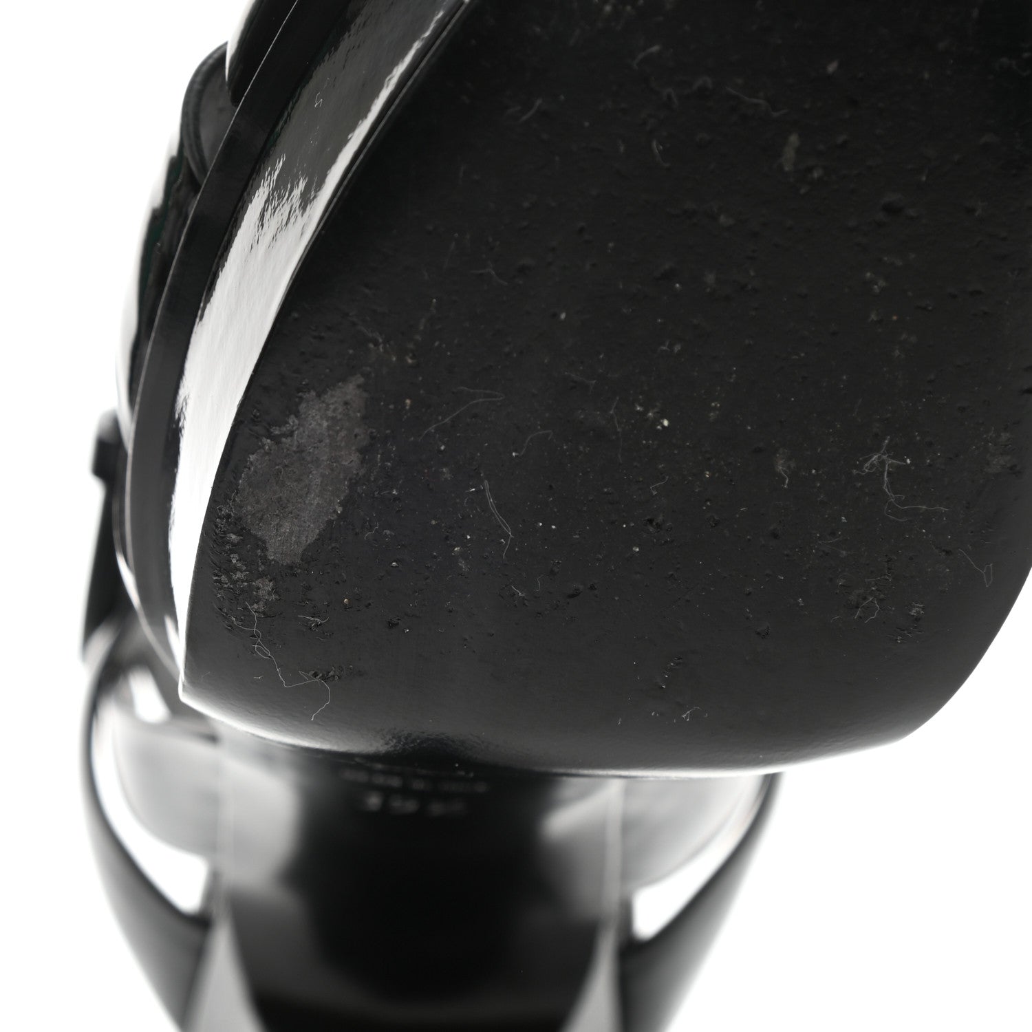 Saint Laurent Patent Tribute 75 Platform Sandals 39.5 Black 8 of 11