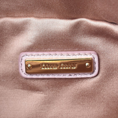 Miu Miu Faille Matelasse Flower Print Belt Bag Cipria Viola 7 of 7