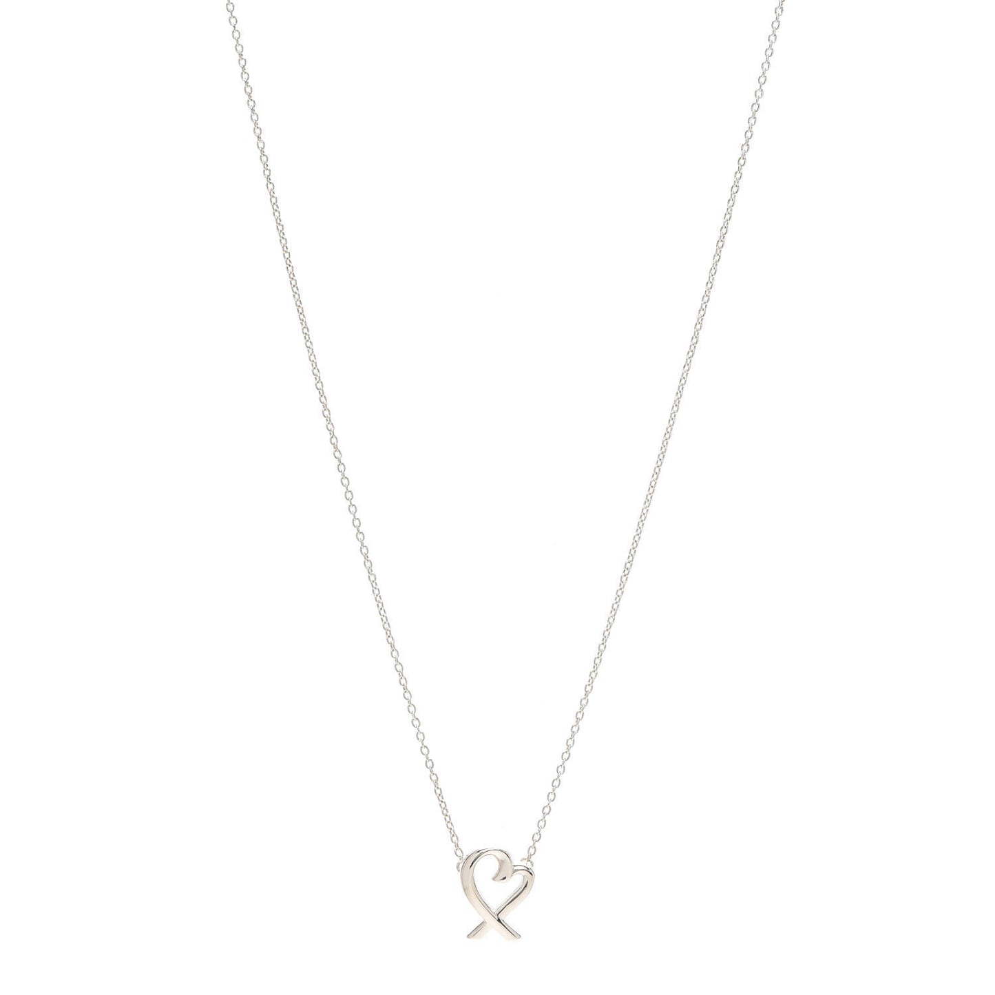 Sterling Silver Mini Paloma Picasso Loving Heart Pendant Necklace
